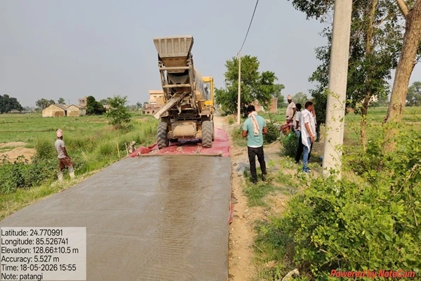 PCC RCC work concrete work self loading concrete mixture